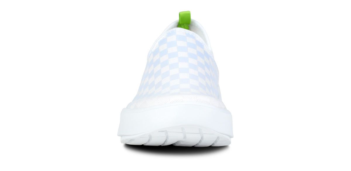 White / Purple Oofos OOmg eeZee Low Shoe | 91ZCFBYDW
